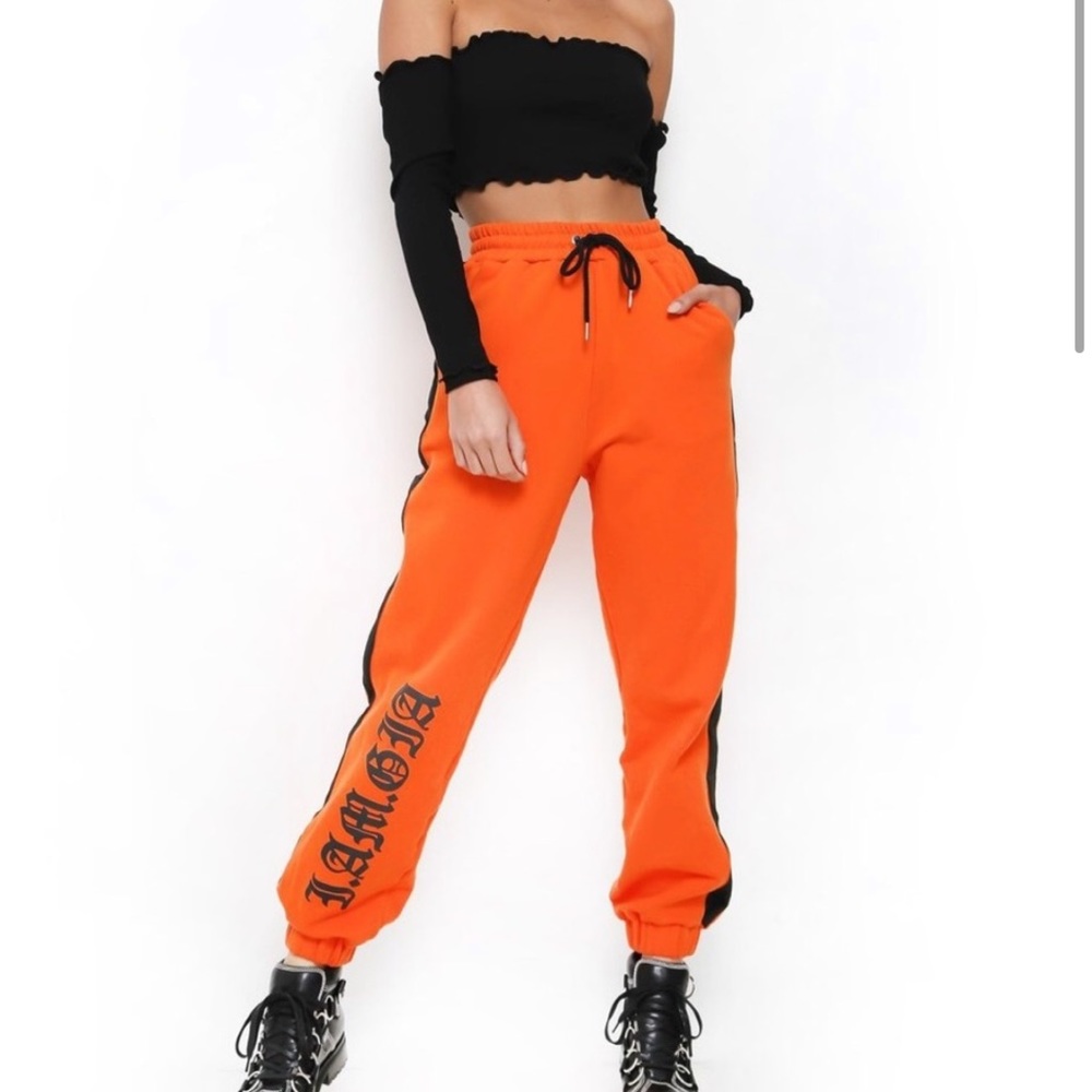 I.AM.GIA orange cobra joggers size xs